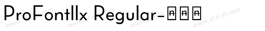 ProFontllx Regular字体转换